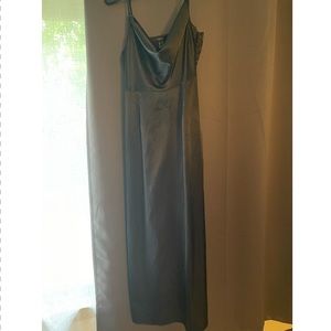 Satin slip midi dress